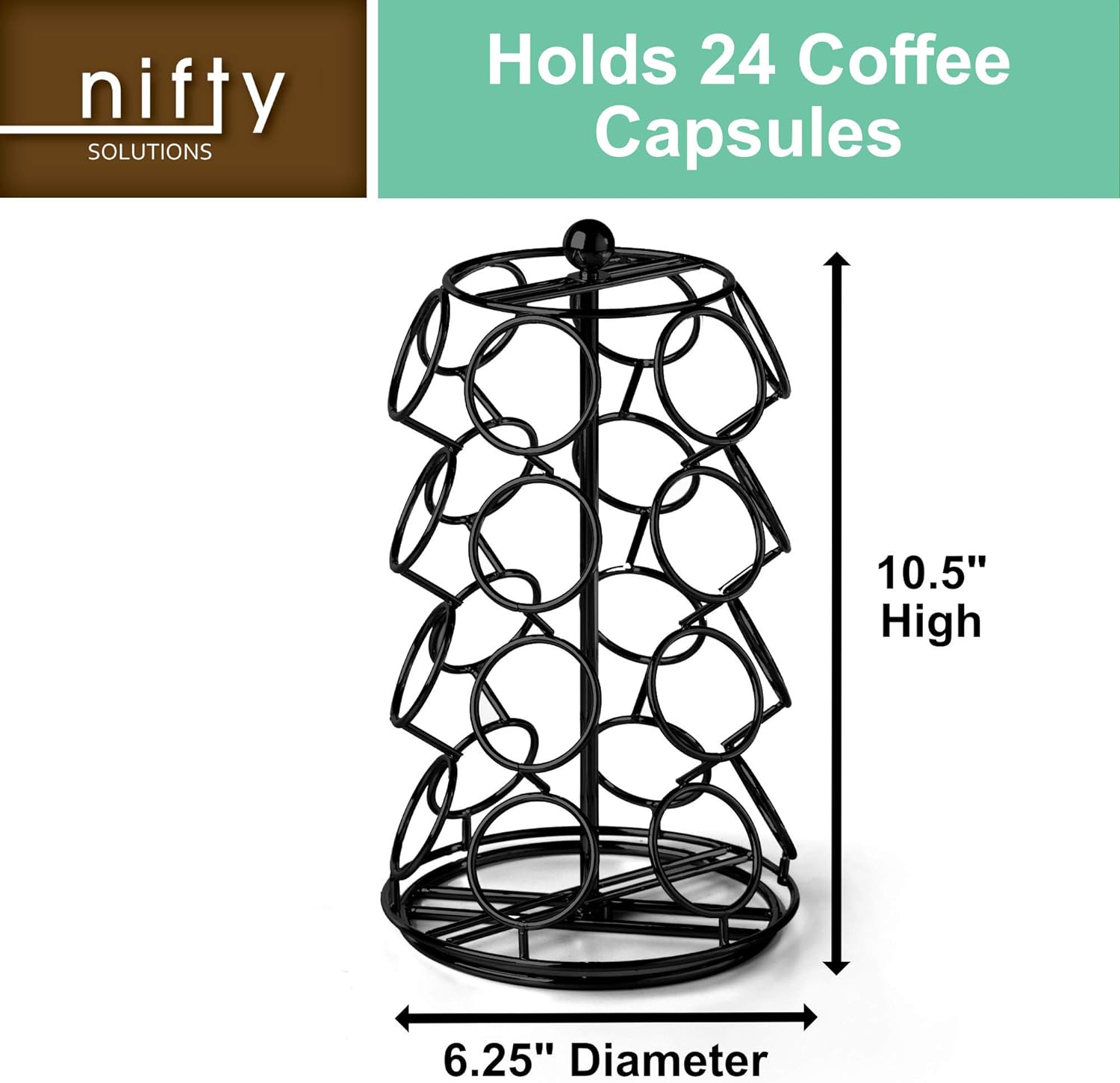 Nifty K Cup Holder - The Perfect Coffee Pod Carousel for Your Kitchen